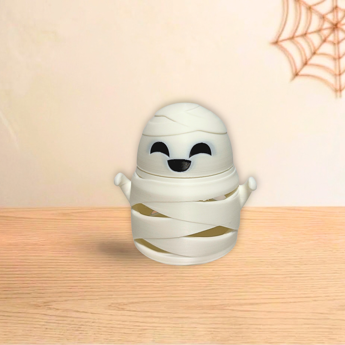 Mummy Halloween candy and tea light holder