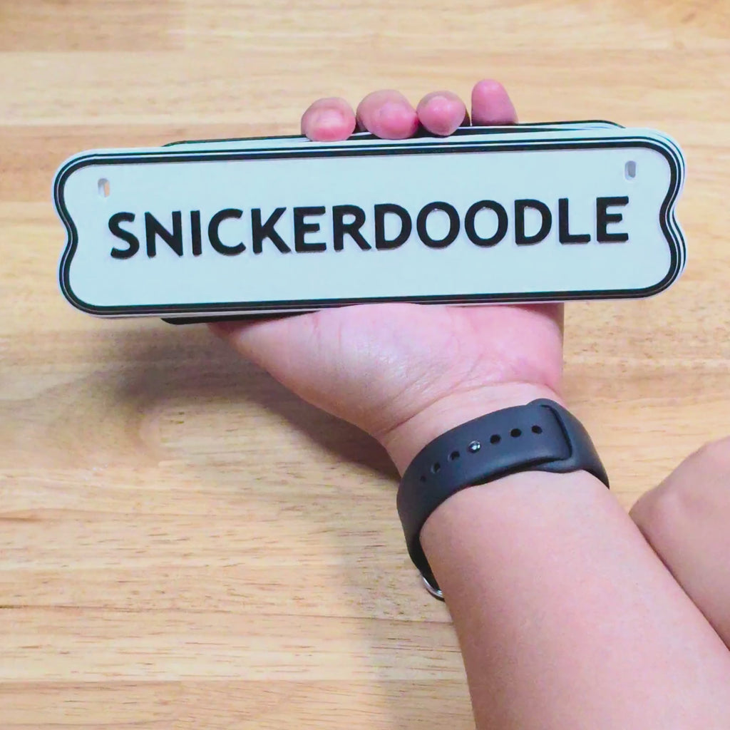 Custom 3D Printed Pet Name Plate | Personalized Pet Sign
